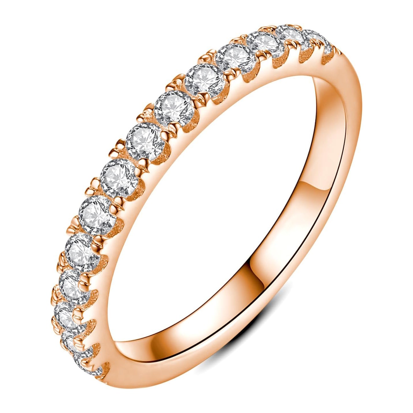 Moissanite Half Eternity Wedding Band for Women 0.3CT/0.42CT
