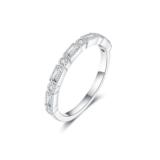 Women's Eternity Baguette Moissanite Rings
