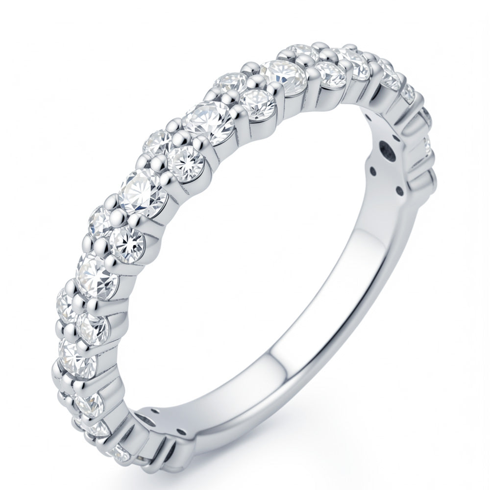 Lab Grown Diamond Half Women's Wedding Rings Stackable