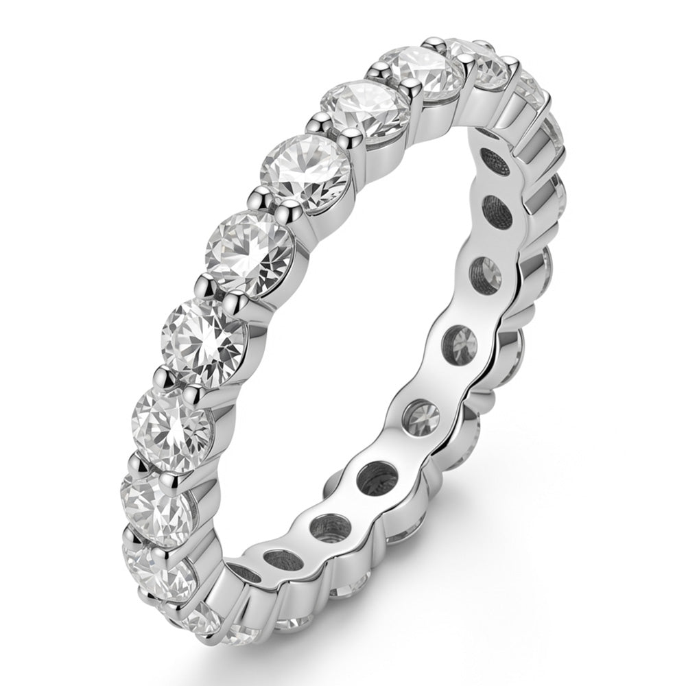 3.0mm Lab-Grown Diamond Eternity Wedding Band in 14K / 18K Gold