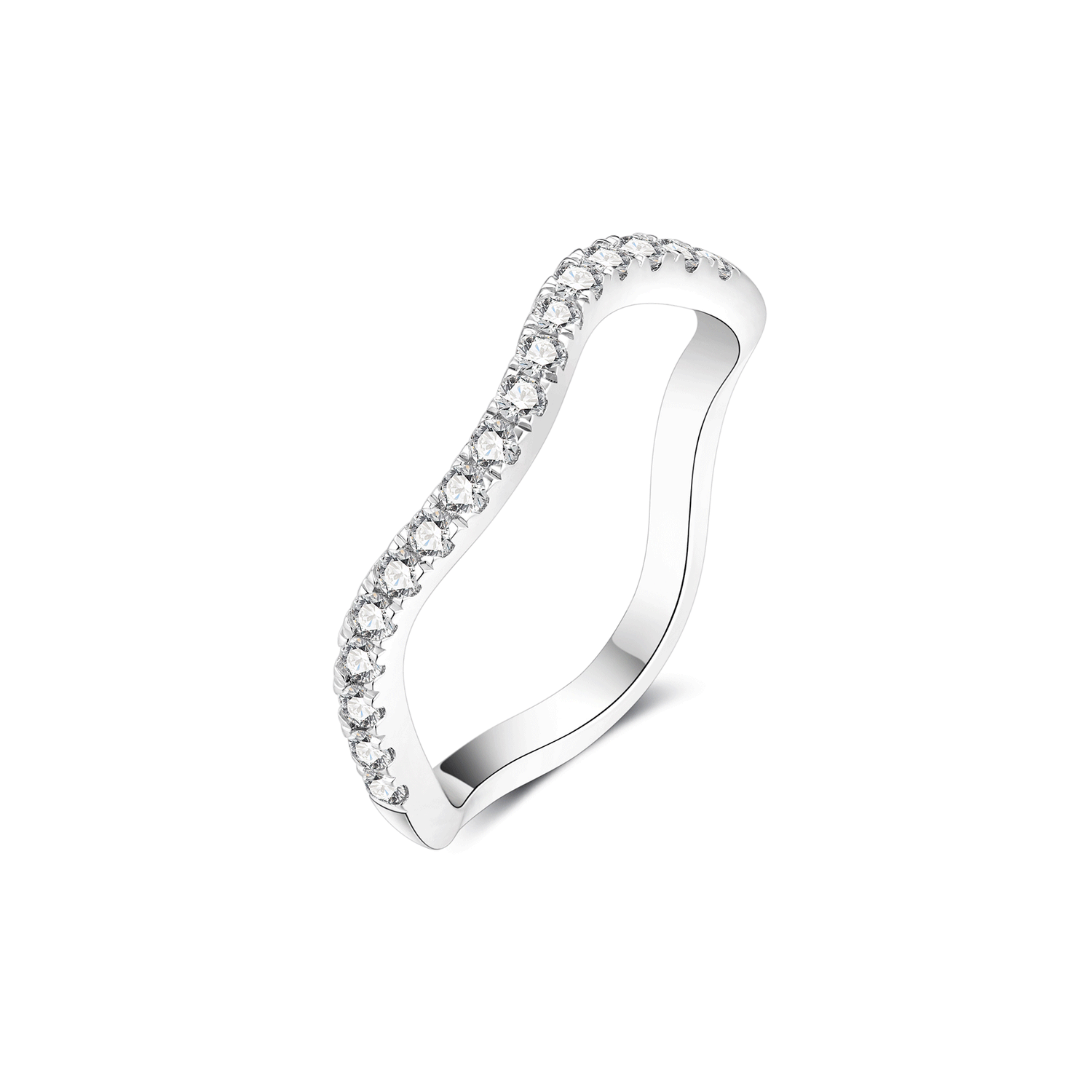 Moissanite Stackable Wedding Bands for Women