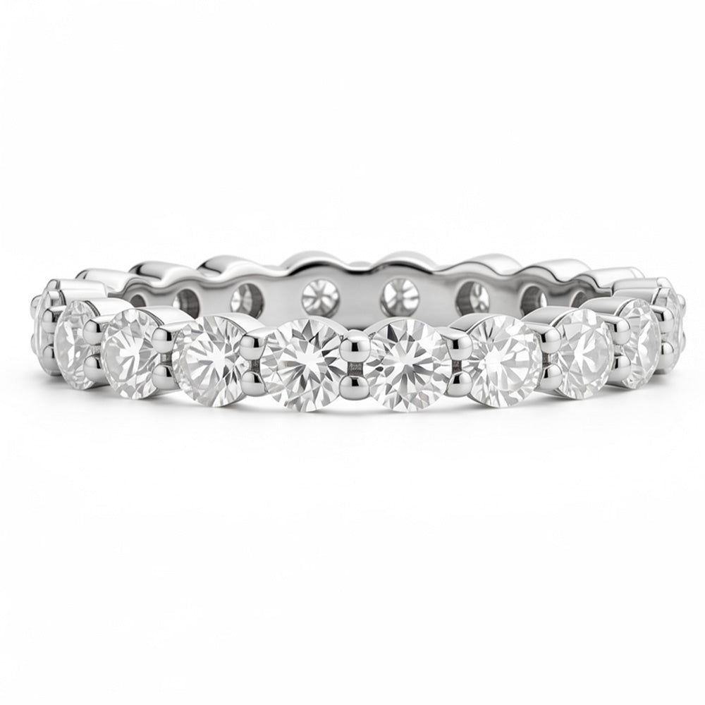3.0mm Lab-Grown Diamond Eternity Wedding Band in 14K / 18K Gold