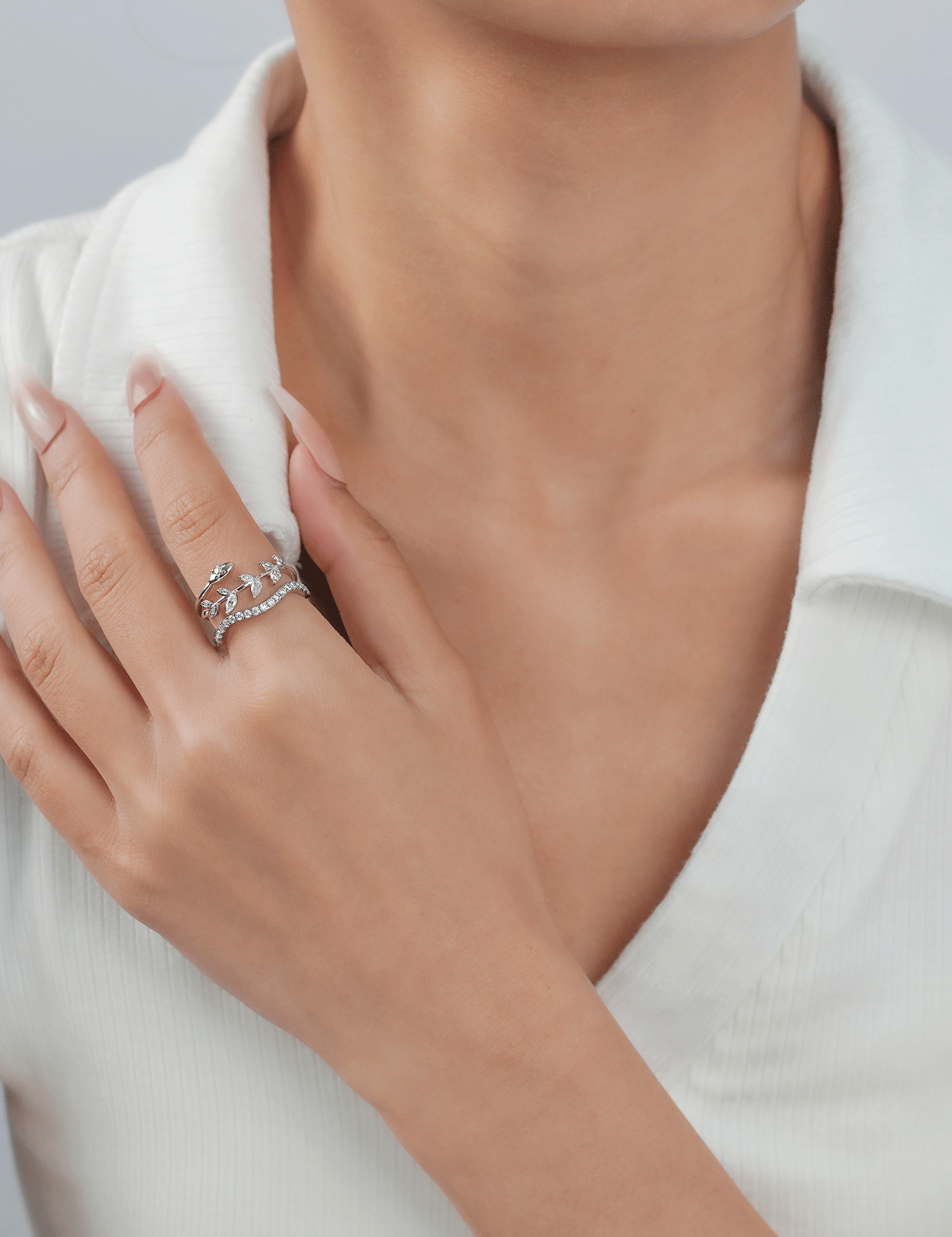 Moissanite Stackable Wedding Bands for Women