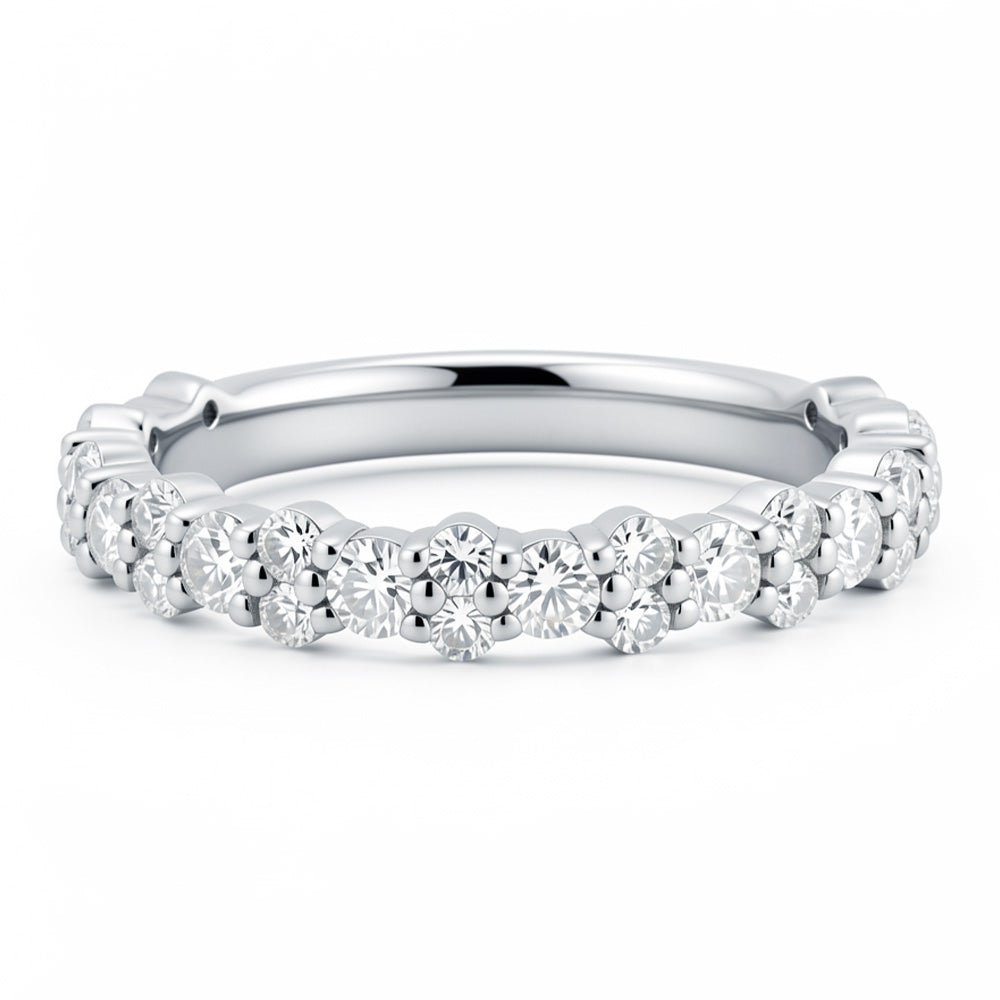 Lab Grown Diamond Half Women's Wedding Rings Stackable