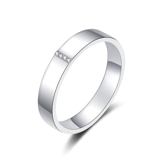 Moissanite 925 Sterling Silver Wedding Ring for Women
