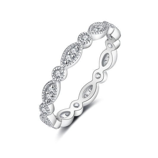 IMOLOE Evil Eye Lab Grown Diamond Wedding Bands for Women