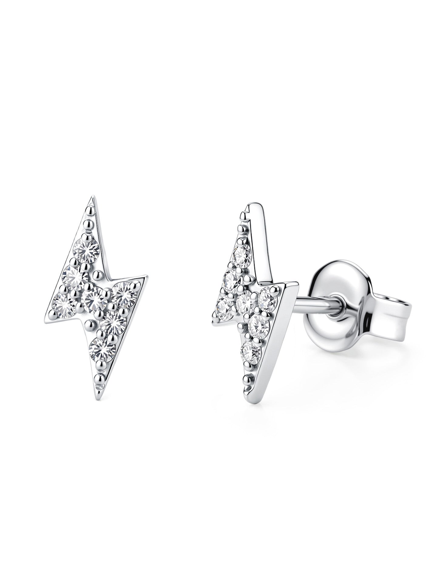 0.2CT Dainty Lab Grown Diamond Stud Earrings in Sterling Silver